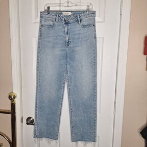 Madewell High-Rise Straight Leg Jeans - Light Blue